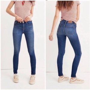 Madewell 10" High Rise Skinny Jeans Sz 26
